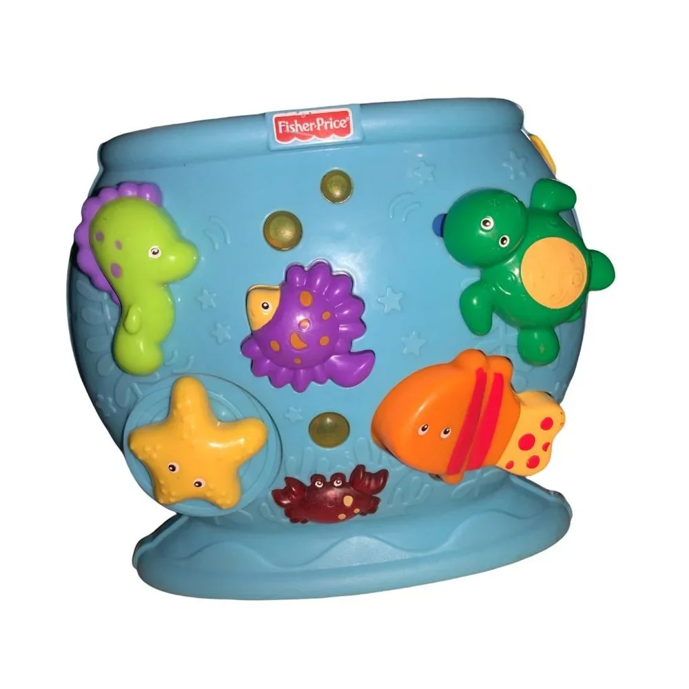 Fisher Price Ocean Wonders Deep Blue Sea Tote-a-Tune Fishbowl - toddler Toy